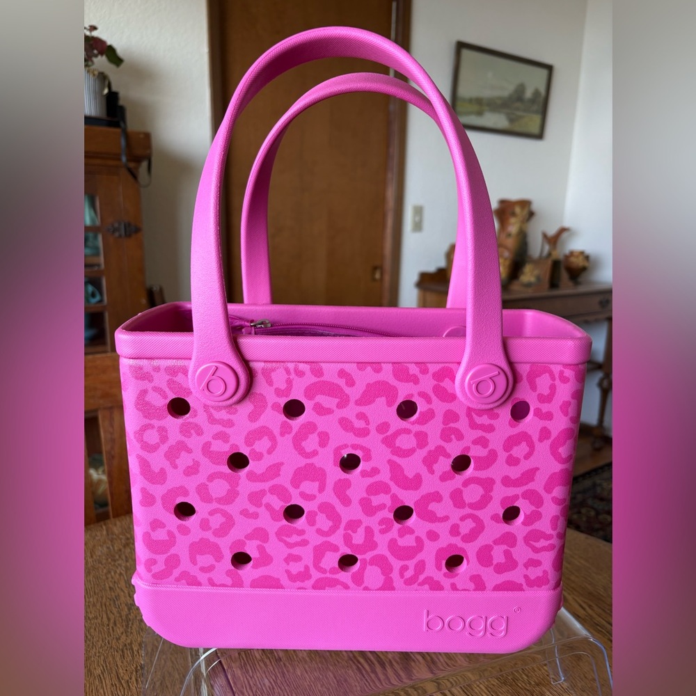 BOGG baby bag, leopard print perfectly pink